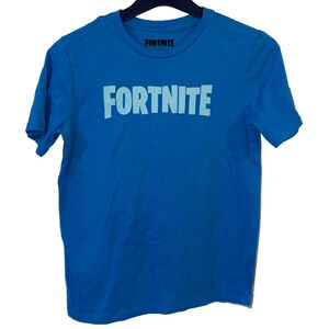 Boys Fortnite Blue Short Sleeve Tee L (10/12)